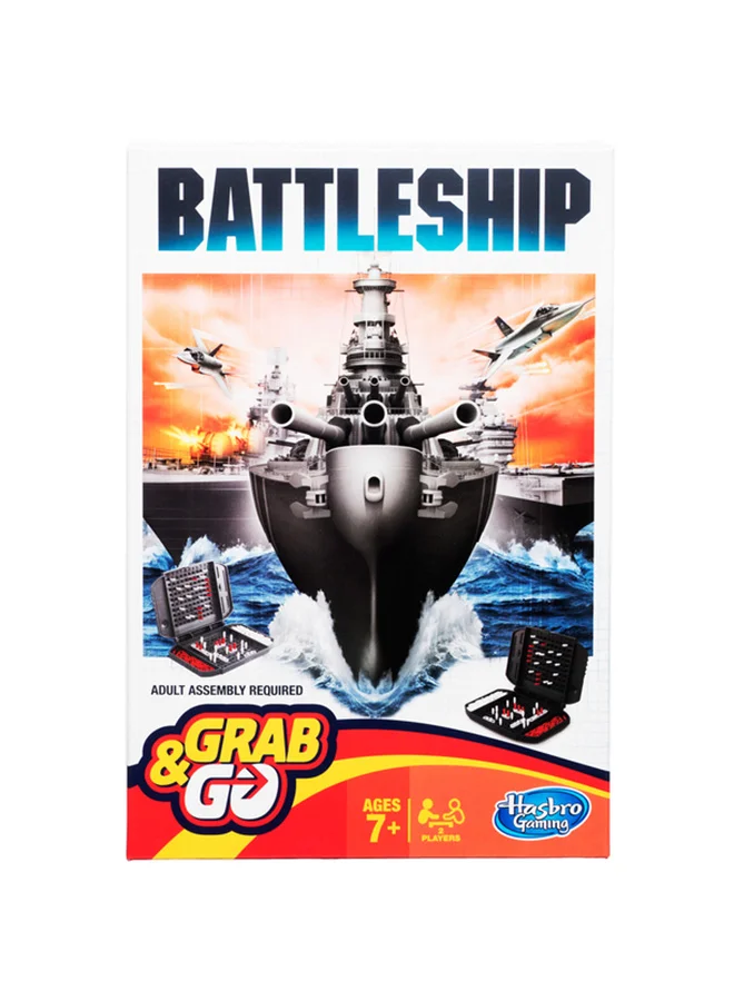 Hasbro Battleship Grab And Go Game Portable 2 Player Game Fun Travel Game For Ages 7 And Up