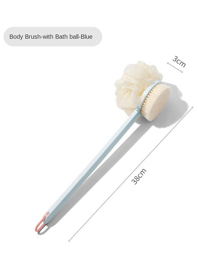 Creative Multifunctional 2 In 1 Foaming Bath Brush Blue 40.00*7.50*10.50cm 