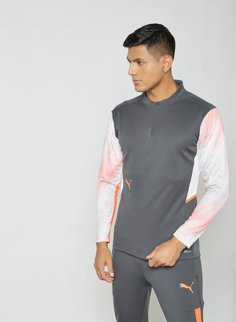 PUMA individualCUP 1/4 Zip Football Top Multicolour