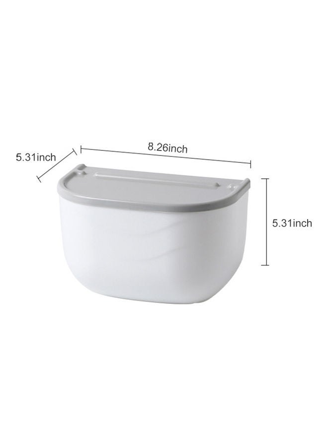 Generic - Wall Mounted Roll Paper Holder Dispenser White/Grey 22.00*14.50*15.50cm - Image 1