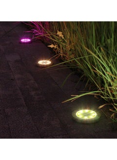 Generic 4-Piece Waterproof Solar Ground Lights Multicolour  - Image 2