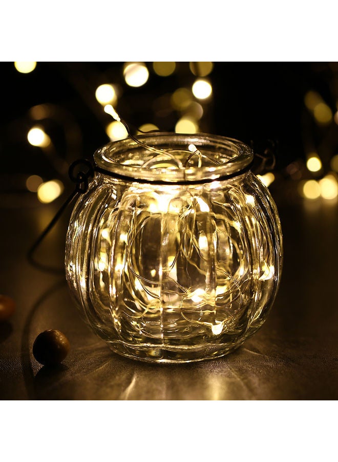 شريط إضاءة بمنفذ USB مكون من 120 مصباح بإضاءة LED أصفر - Image 5