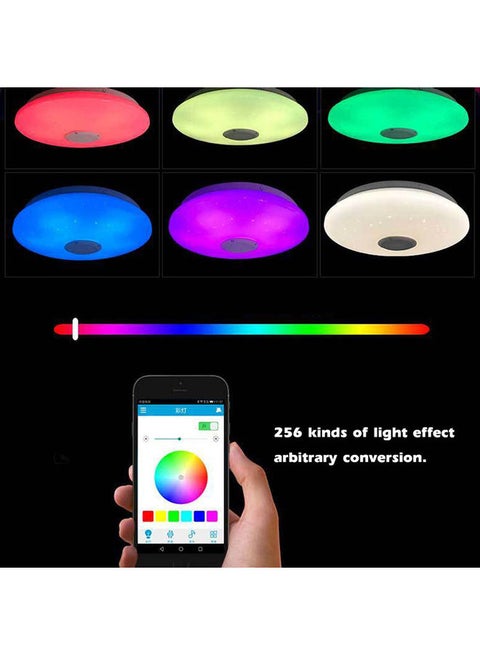 Dimmable Intelligent Music Ceiling Lamp Multicolour