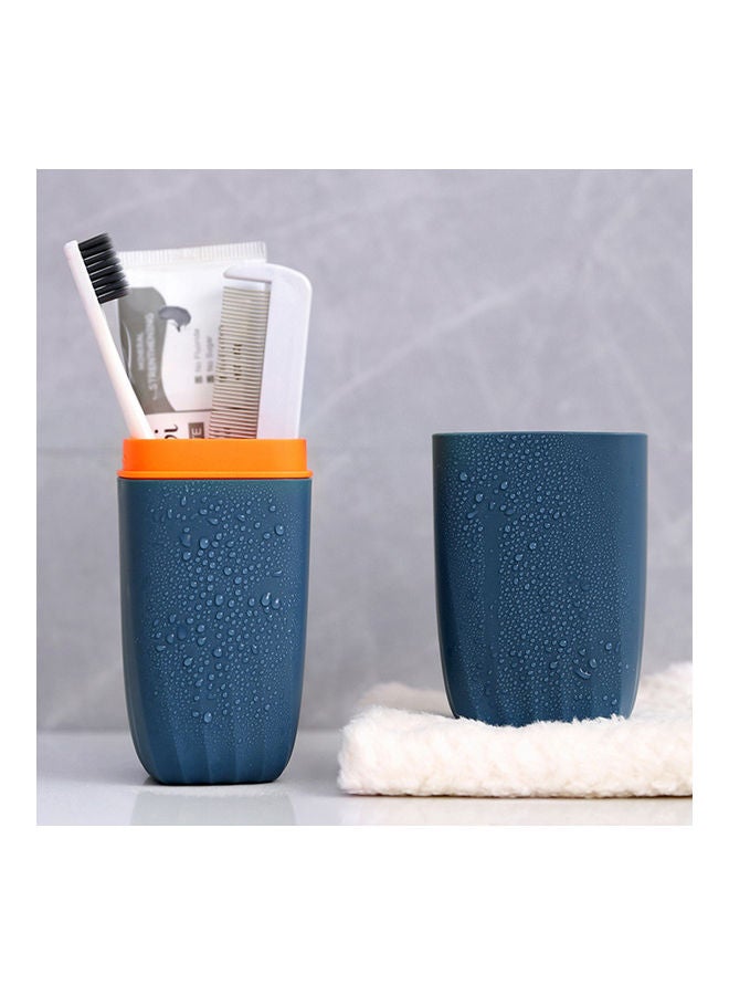 Portable Toothpaste Holder Toothbrush Cup Blue 20.00*5.00*5.00cm  - Image 3