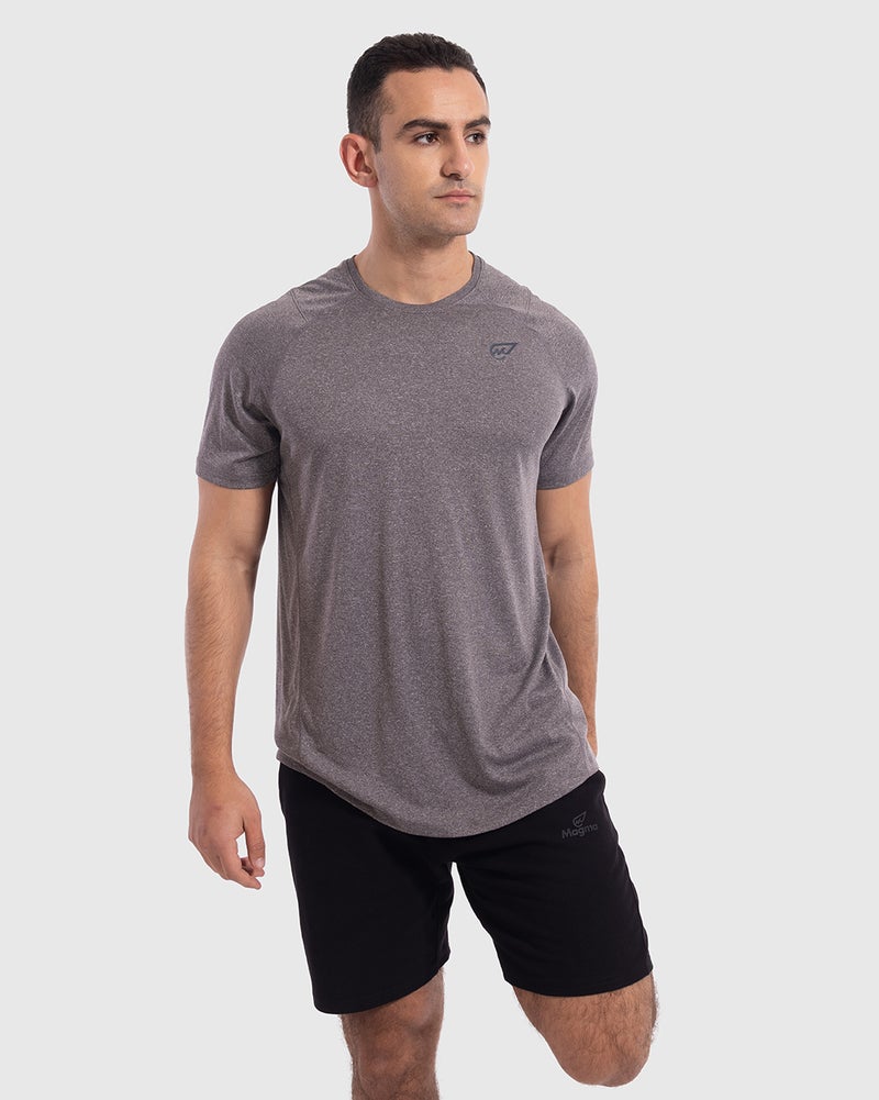 Magma - Muscle Fit Training T-shirt Dark Grey - Image 1