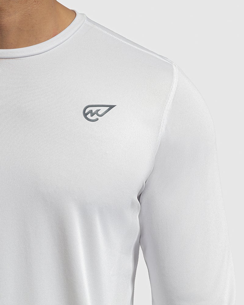 Magma - Long Sleeve Crew Neck White - Image 1