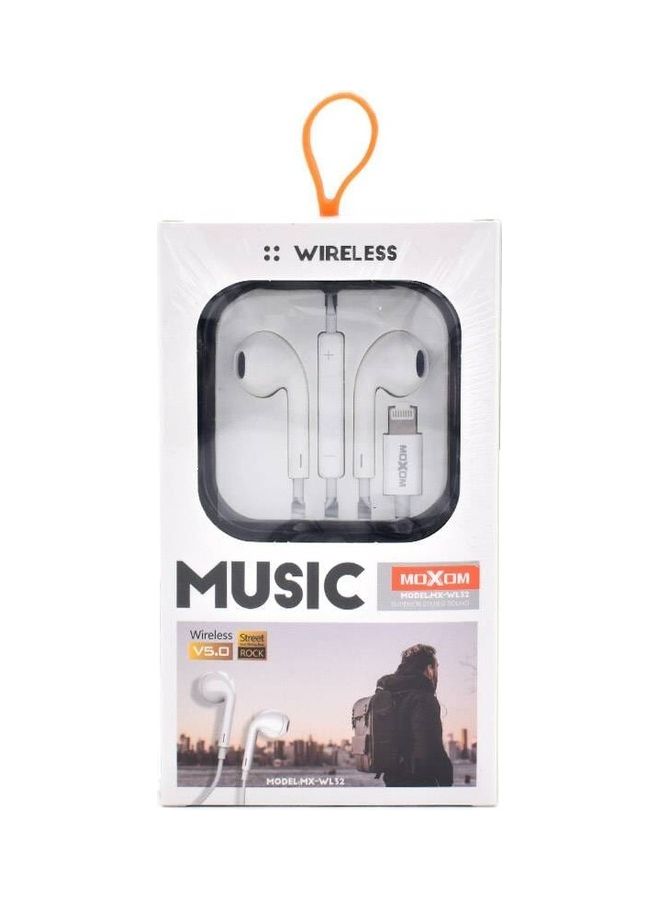 MOXOM String Wireless V5.0 Lightning Interface Earphone White  - Image 3