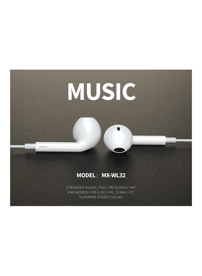MOXOM String Wireless V5.0 Lightning Interface Earphone White  - Image 4
