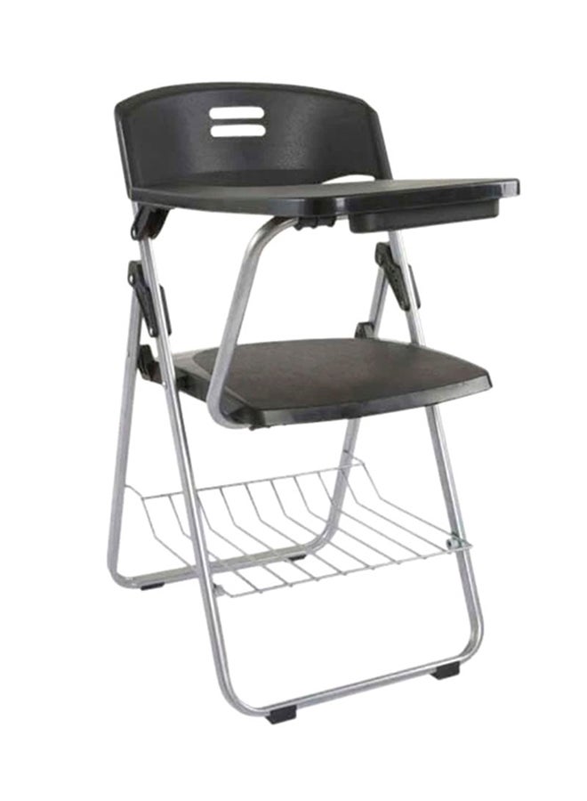 Mahmayi Kelvin Folding Student Chair Black/Silver 82x42.5x37cm - Image 1