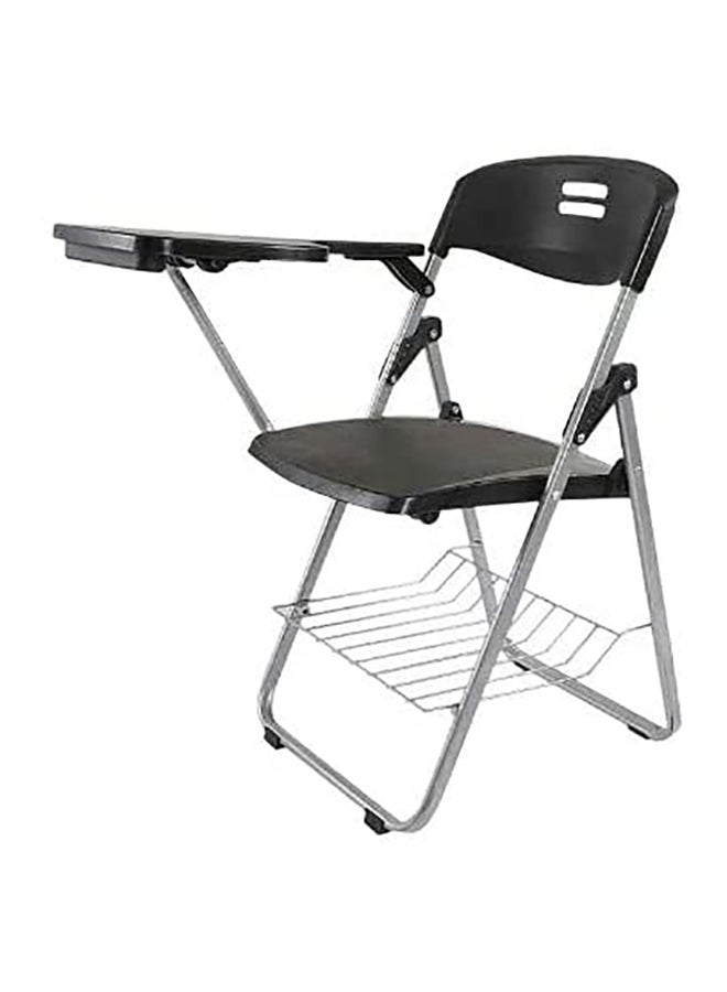 Mahmayi Kelvin Folding Student Chair Black/Silver 82x42.5x37cm - Image 2