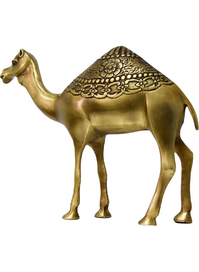 تمثال كلاسيكي على شكل جمل ذهبي  - Image 2