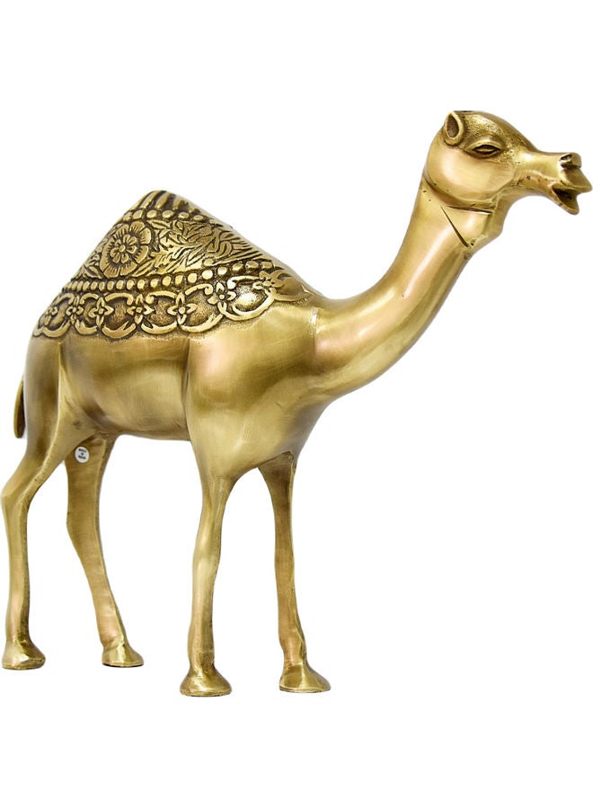 تمثال كلاسيكي على شكل جمل ذهبي  - Image 3