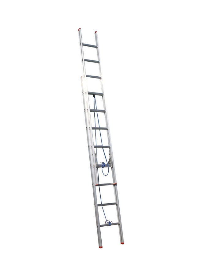 Penguin Aluminium Straight Double Extension Ladder Silver 332x12x40kg  - Image 2