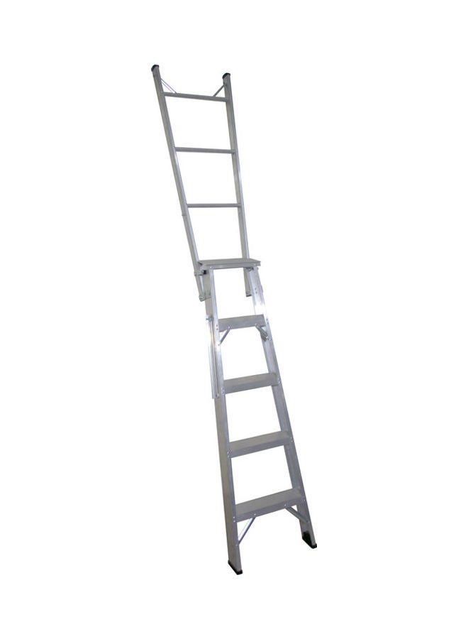 Penguin Aluminium Two-In-One Ladder Silver 151x15x46cm  - Image 3
