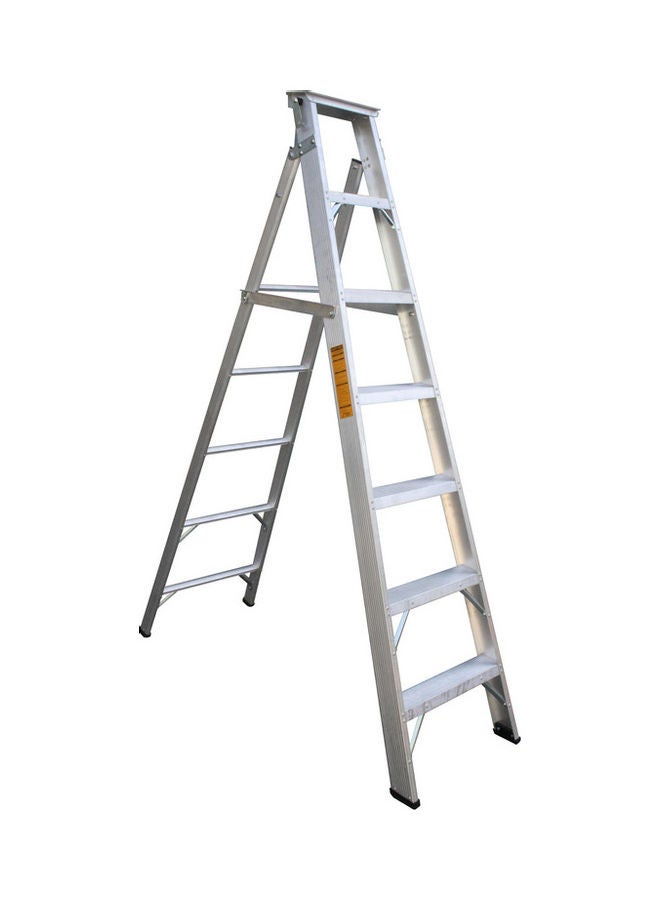Penguin Aluminium Two-In-One Ladder Silver 211x15x53.5cm  - Image 1