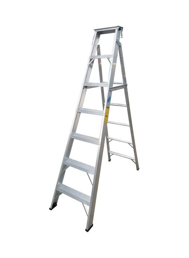 Penguin Aluminium Two-In-One Ladder Silver 211x15x53.5cm  - Image 2