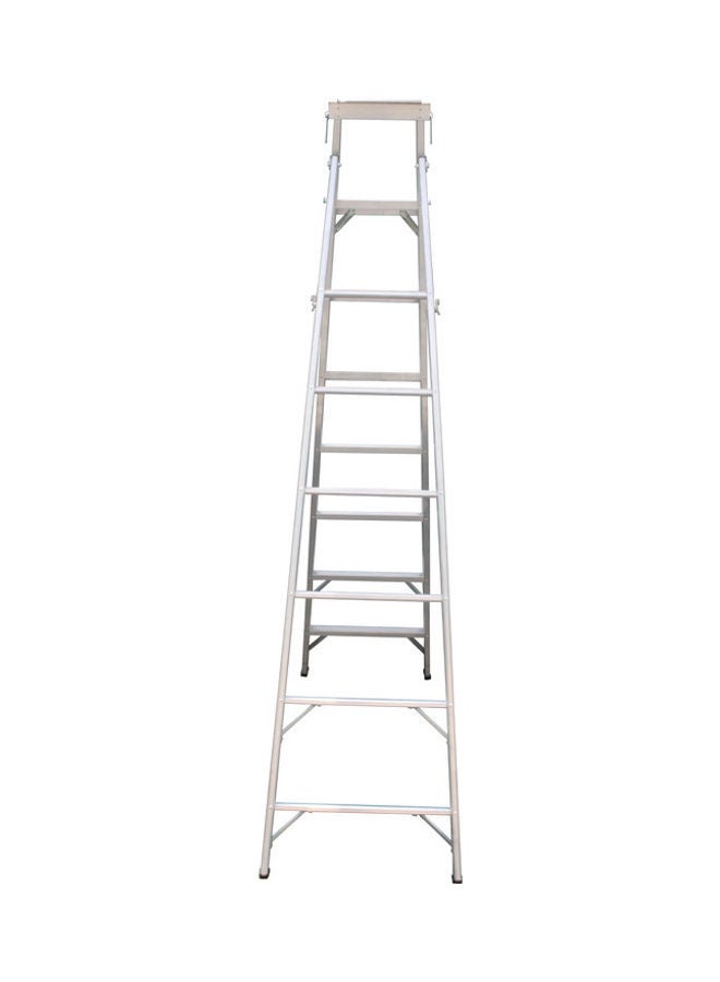 Penguin Aluminium Two-In-One Ladder Silver 241x15x57cm  - Image 2