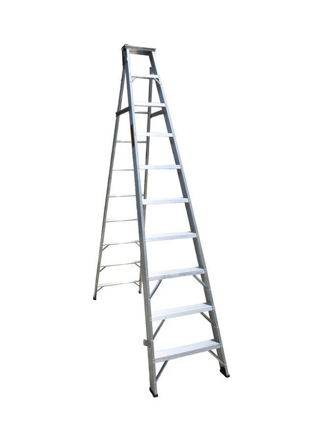 Penguin Aluminium Two-In-One Ladder Silver 271x15x60.5cm  - Image 1