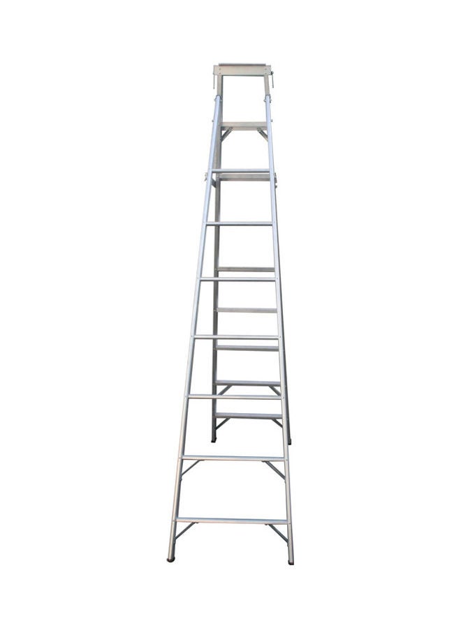 Penguin Aluminium Two-In-One Ladder Silver 271x15x60.5cm  - Image 2