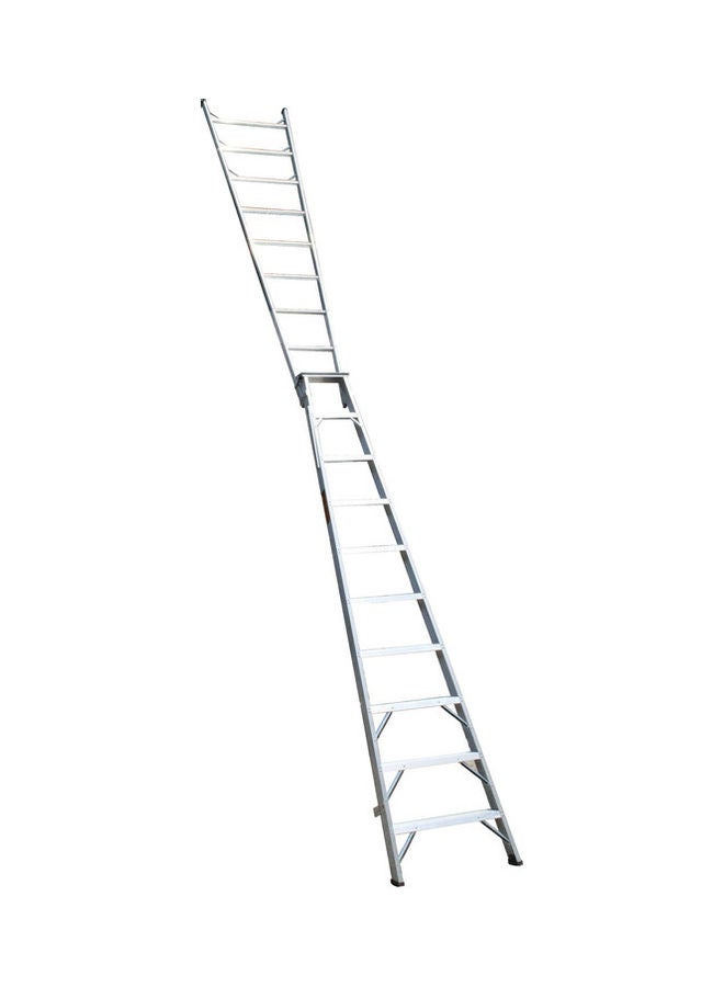 Penguin Aluminium Two-In-One Ladder Silver 271x15x60.5cm  - Image 3