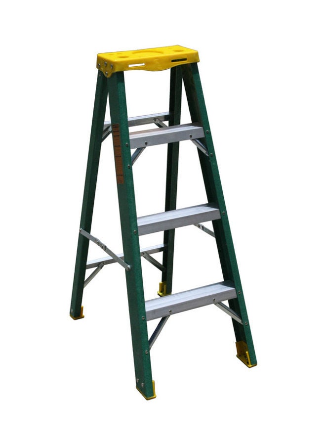 Penguin Fibre Glass Single Sided Ladder Green 121x16x47.5cm  - Image 1