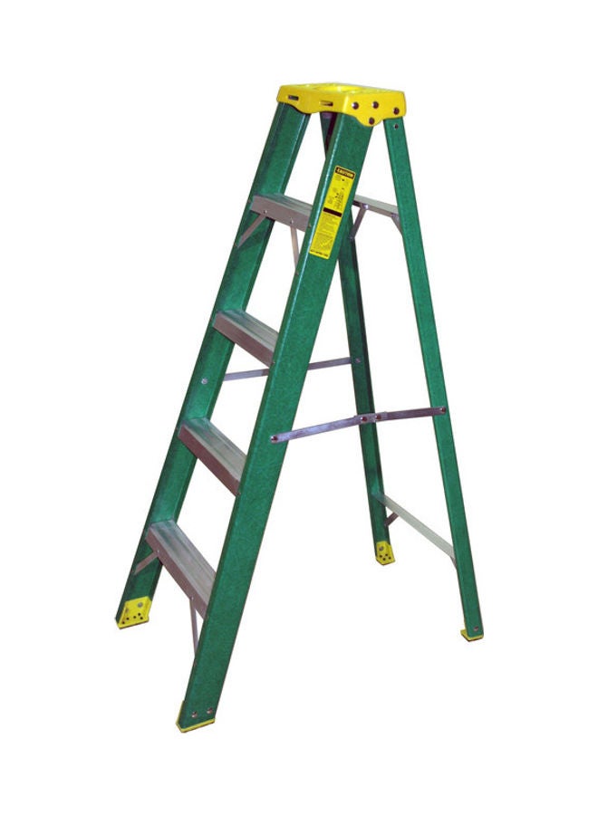 Penguin Fiber Glass Single Sided Ladder Green 152x16x52cm  - Image 1