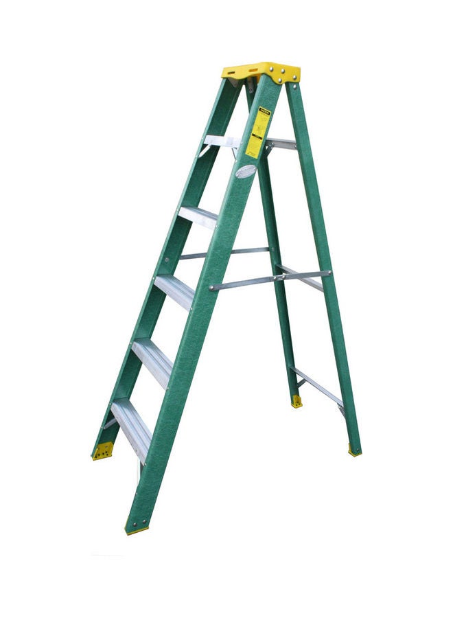 Penguin Fiber Glass Single Sided Ladder Green 182x16x56cm  - Image 1