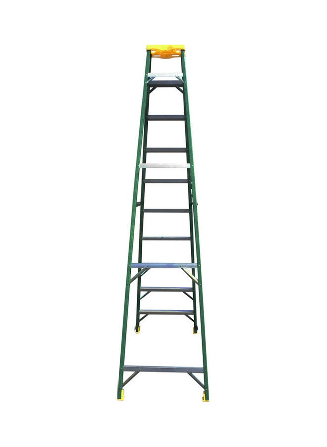 Penguin Fiber Glass Single Sided Ladder Green 302x16x71cm  - Image 2