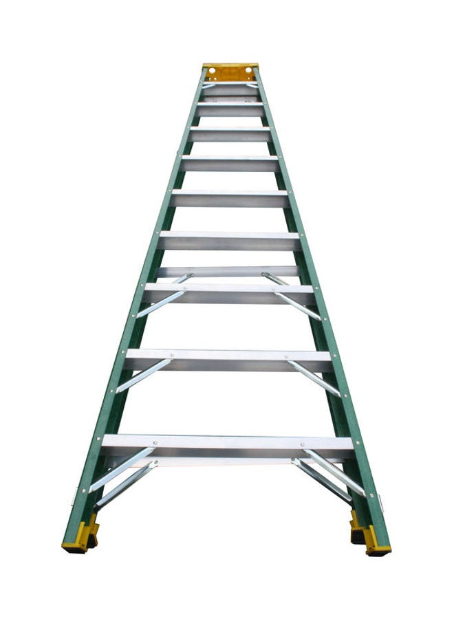 Penguin Fiber Glass Single Sided Ladder Green 302x16x71cm  - Image 3