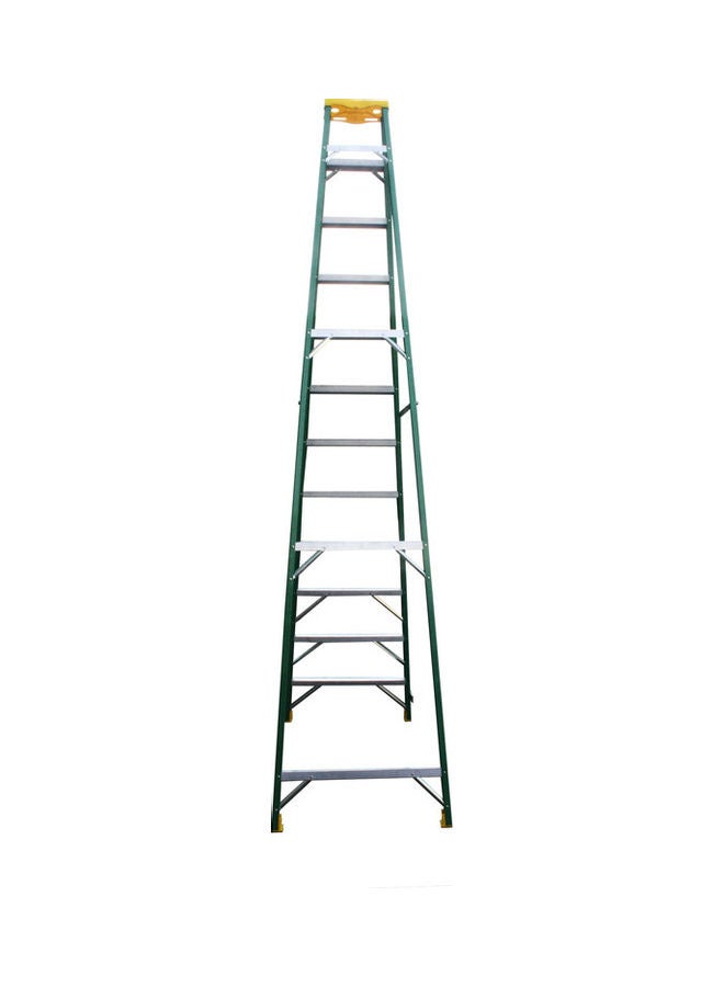 Penguin Fiber Glass Single Sided Ladder Green 360x16x79.5cm  - Image 2
