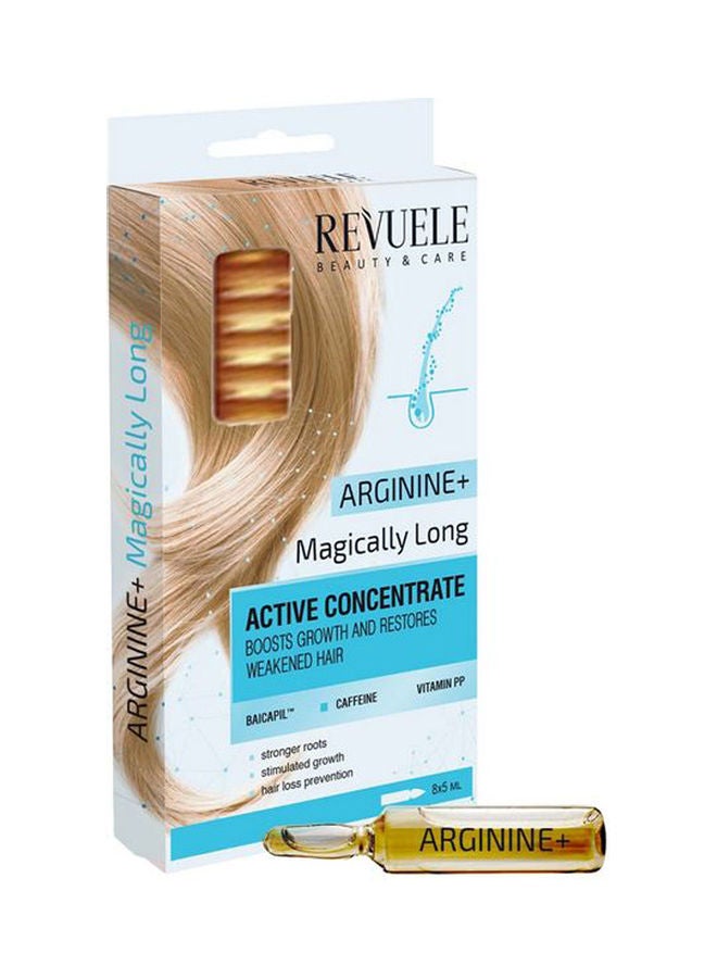 REVUELE Arginine+ Magically Long Active Hair Concentrate Ampoules Clear 8x5ml - Image 1