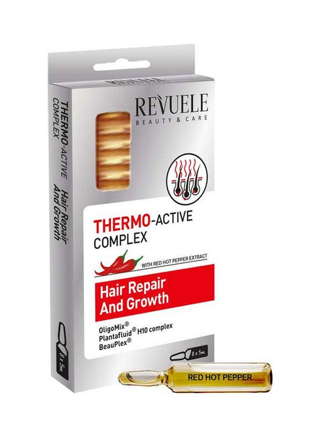 REVUELE Thermo Active Complex Hair Repair And Growth Ampoules Clear 8x5ml  - Image 1