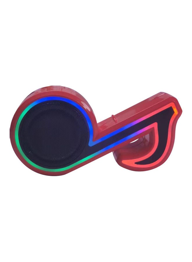 Muslady RGB Glare Portable Bluetooth Wireless Speaker Red  - Image 4