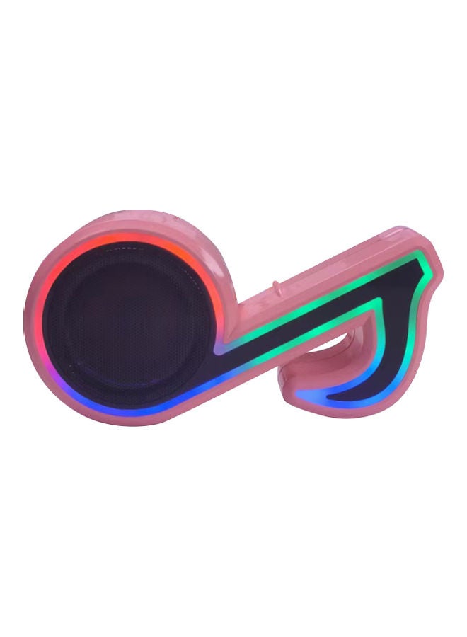 Muslady RGB Glare Portable Bluetooth Wireless Speaker Pink - Image 2