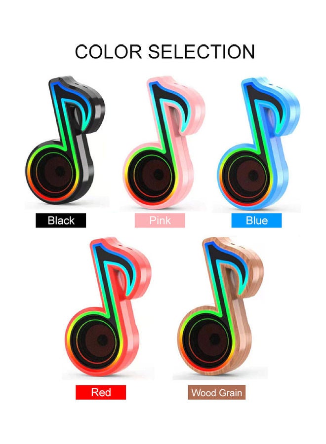 Muslady RGB Glare Portable Bluetooth Wireless Speaker Pink - Image 4