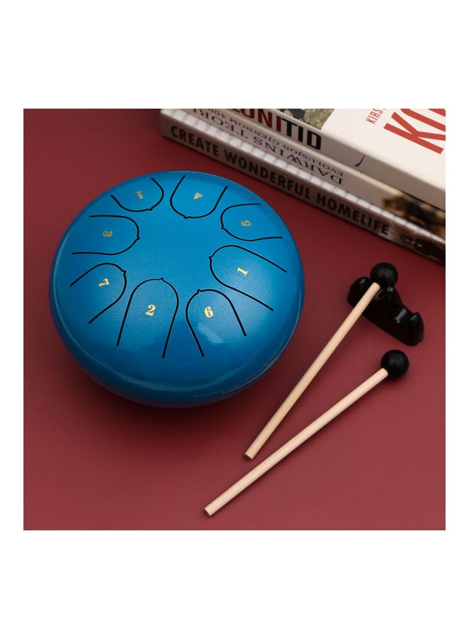 Muslady Mini Steel Hand Pan Drum Percussion Instrument with Drumsticks - Image 5