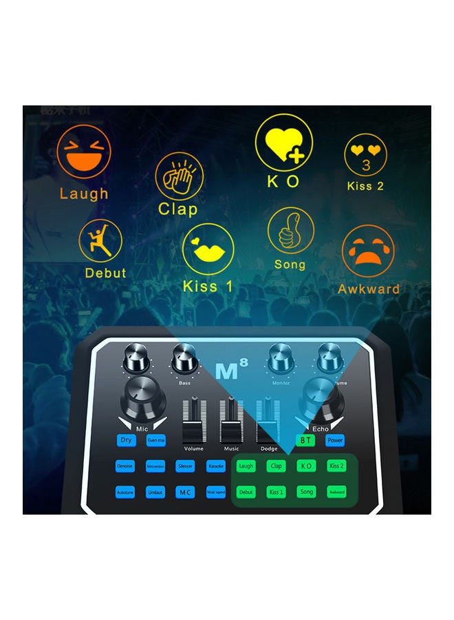 Muslady - Live Sound Card Universal Audio Card BT Accompaniment Sound Adapter - Image 1