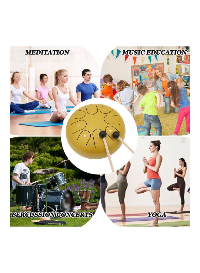 مزليدي طبل صغير بـ 8 ألسنة ونغمات موسيقية مع عصا - Image 4