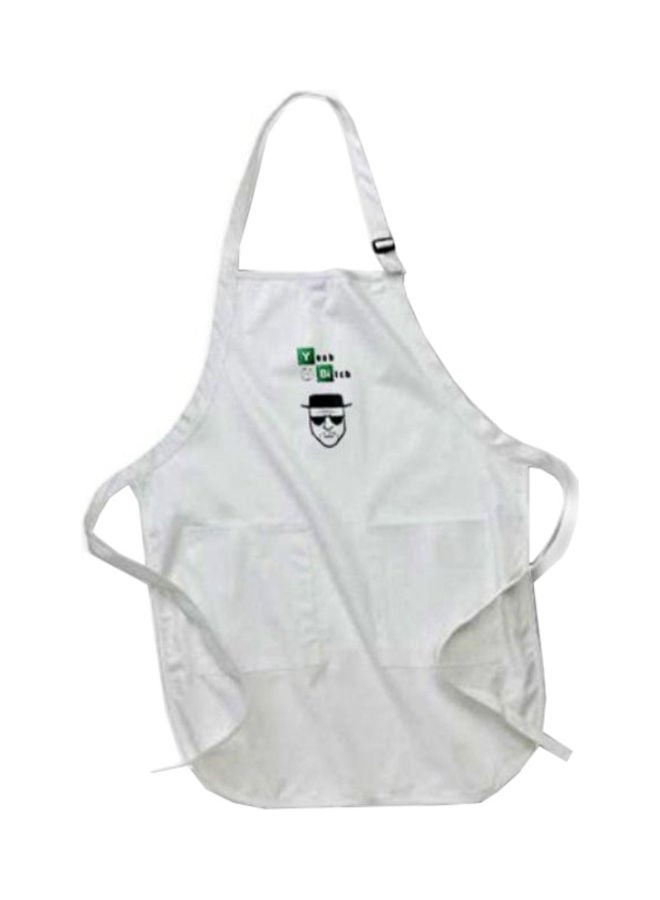 Best Assistant Ever Printed Apron With Pockets  22 x 30inch White