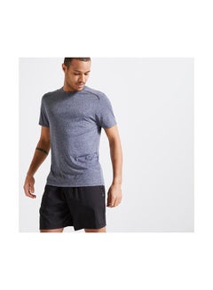Crew NeckSport Tops T-Shirt Grey