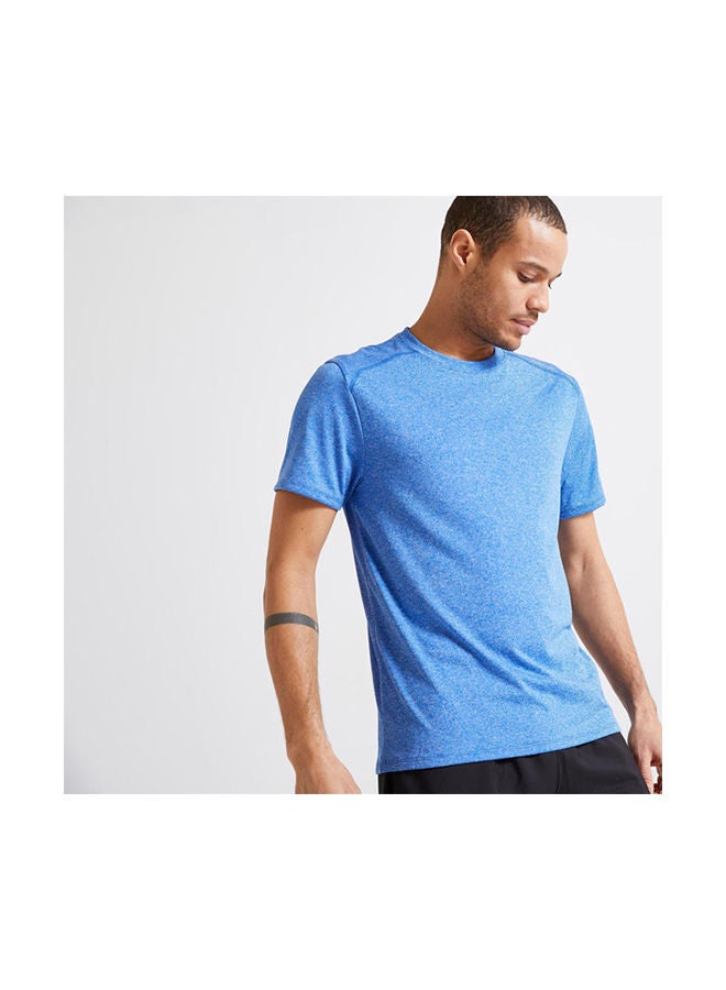 DECATHLON Crew NeckSport Tops T-Shirt Blue - Image 1