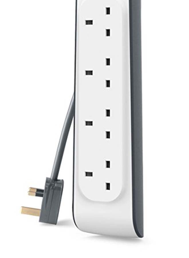 belkin 4-Way Surge Protection Strip White 5.4cm  - Image 3