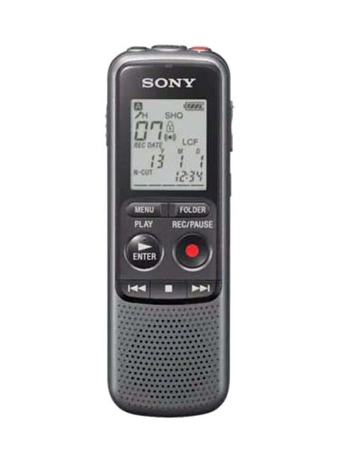 جهاز مسجل صوت رقمي مع جهاز تسجيل MP3 وخاصية إعادة التشغيل ICD-PX240 أسود