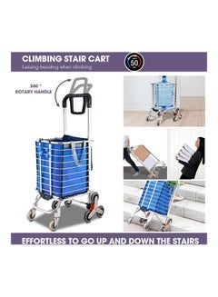 NuSense Portable Stair Climbing 8 Wheel Cart Multicolour  - Image 3