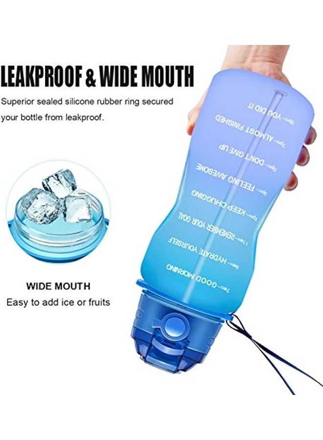 Giotto - Large 1 Gallon Motivational Water Bottle Multicolour - Image 1