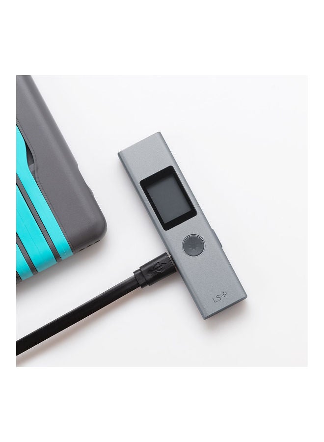 جهاز قياس المسافة بالليزر محمول باليد وعالي الدقة مزود بمنفذ USB للشحن السريع رمادي - Image 2