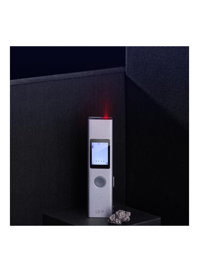 جهاز قياس المسافة بالليزر محمول باليد وعالي الدقة مزود بمنفذ USB للشحن السريع رمادي - Image 3