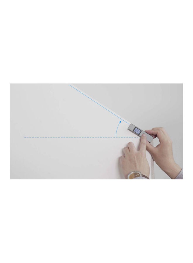 جهاز قياس المسافة بالليزر محمول باليد وعالي الدقة مزود بمنفذ USB للشحن السريع رمادي - Image 4