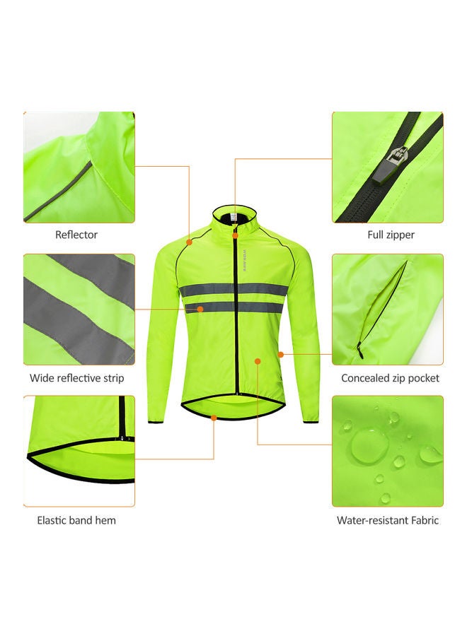 WOSAWE Long Sleeve Bicycle Jersey Wind Coat - Image 5
