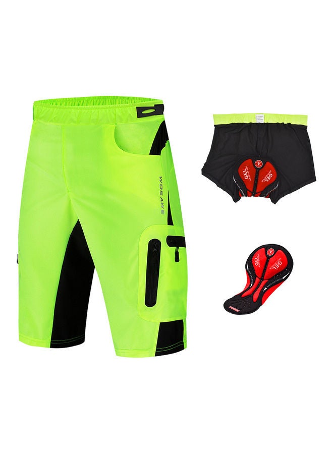 WOSAWE - 2-In-1 Cycling Shorts With 3D Padding - Image 1